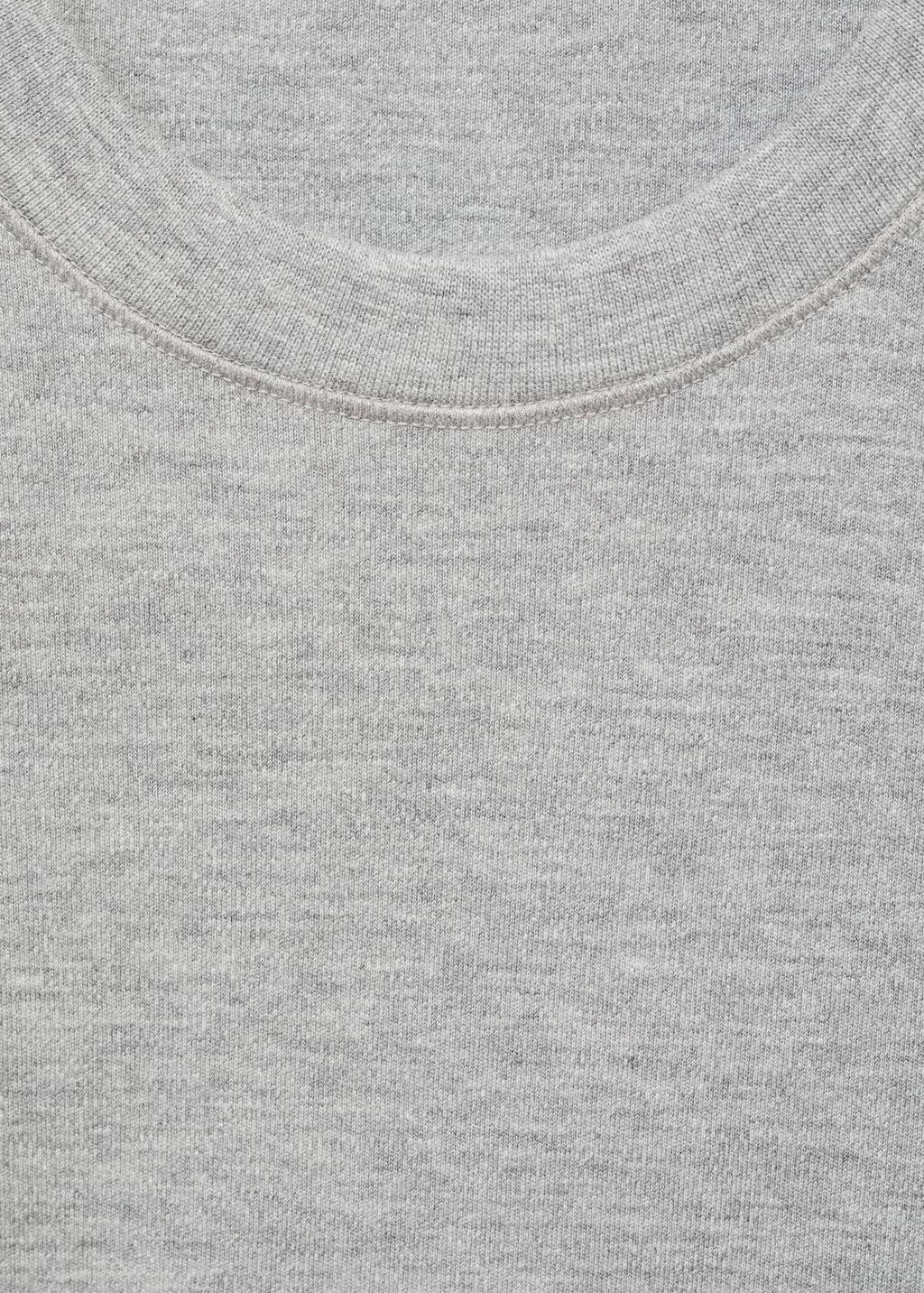 Grey Medium Weight Regular Fit T-Shirt, , large image number 4