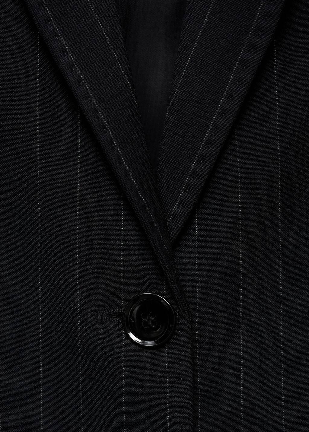 Navy Straight-Fit Suit Jacket, , large image number 7