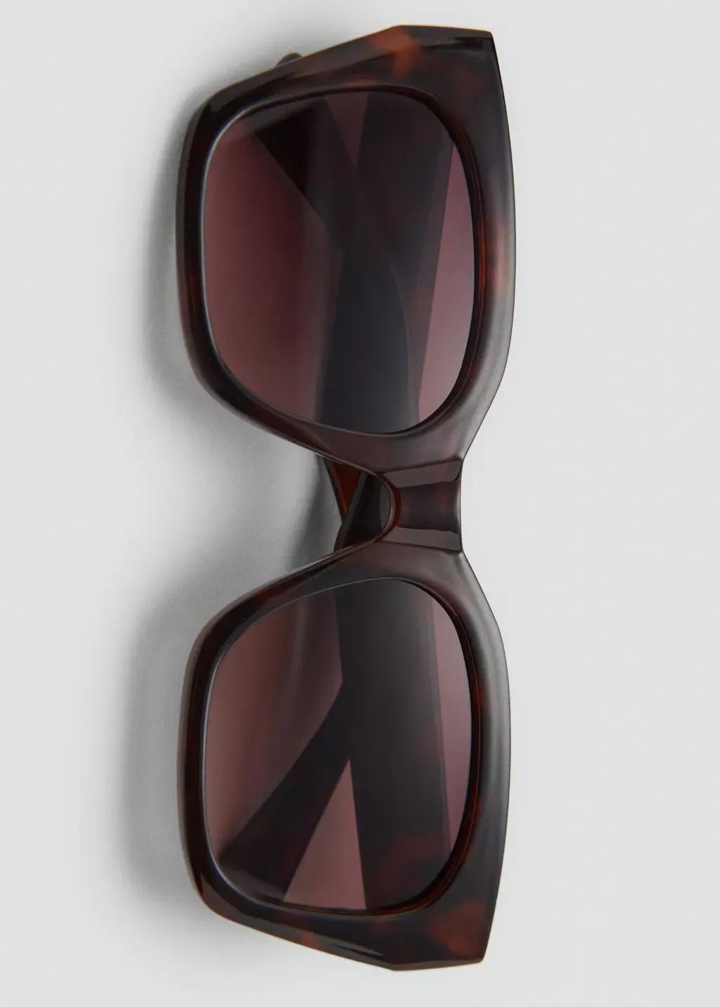 DARK BROWN Squared frame sunglasses, Dark Brown, large image number 7