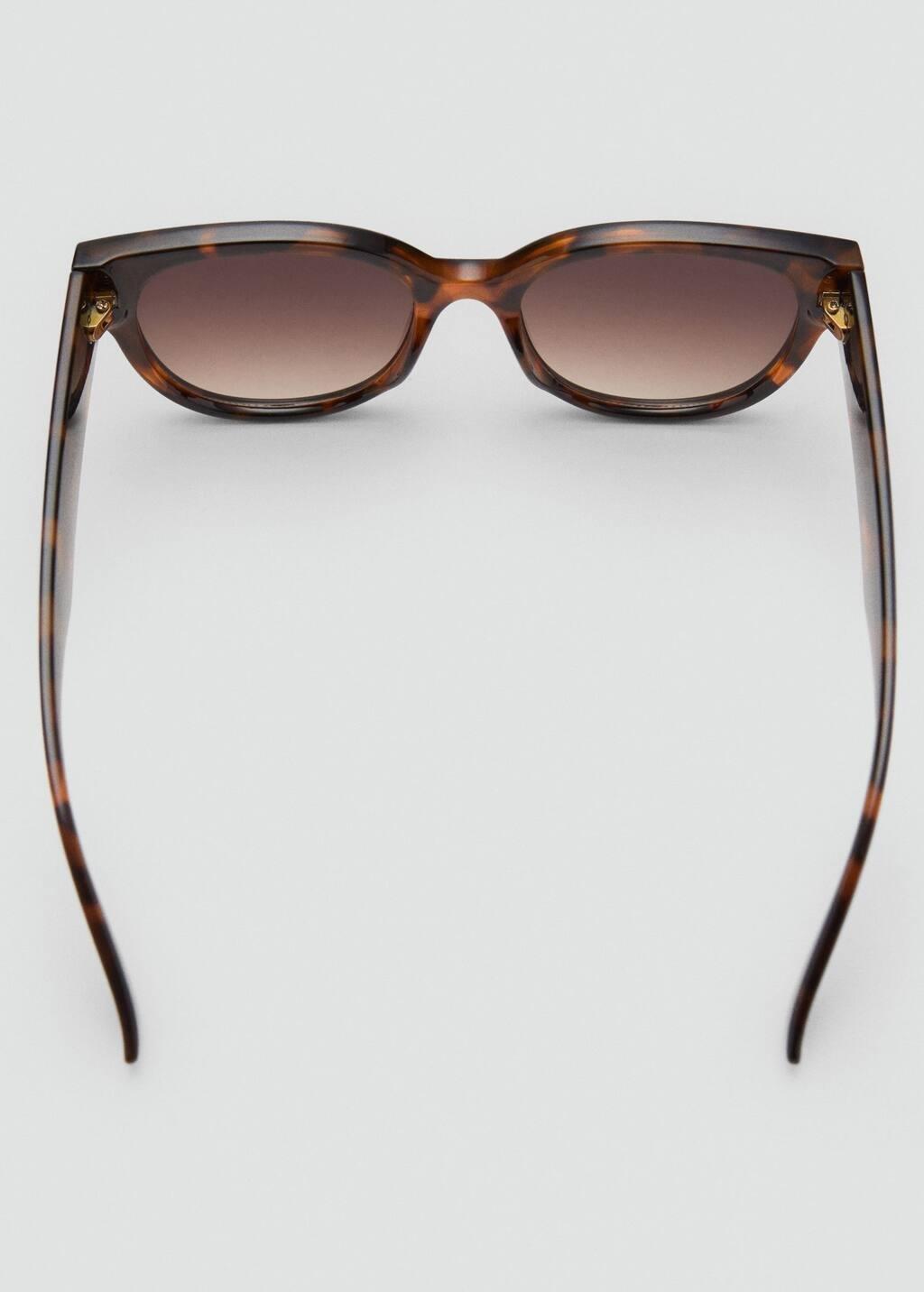 Brown Round-Framed Sunglasses, Dark Brown, large image number 1