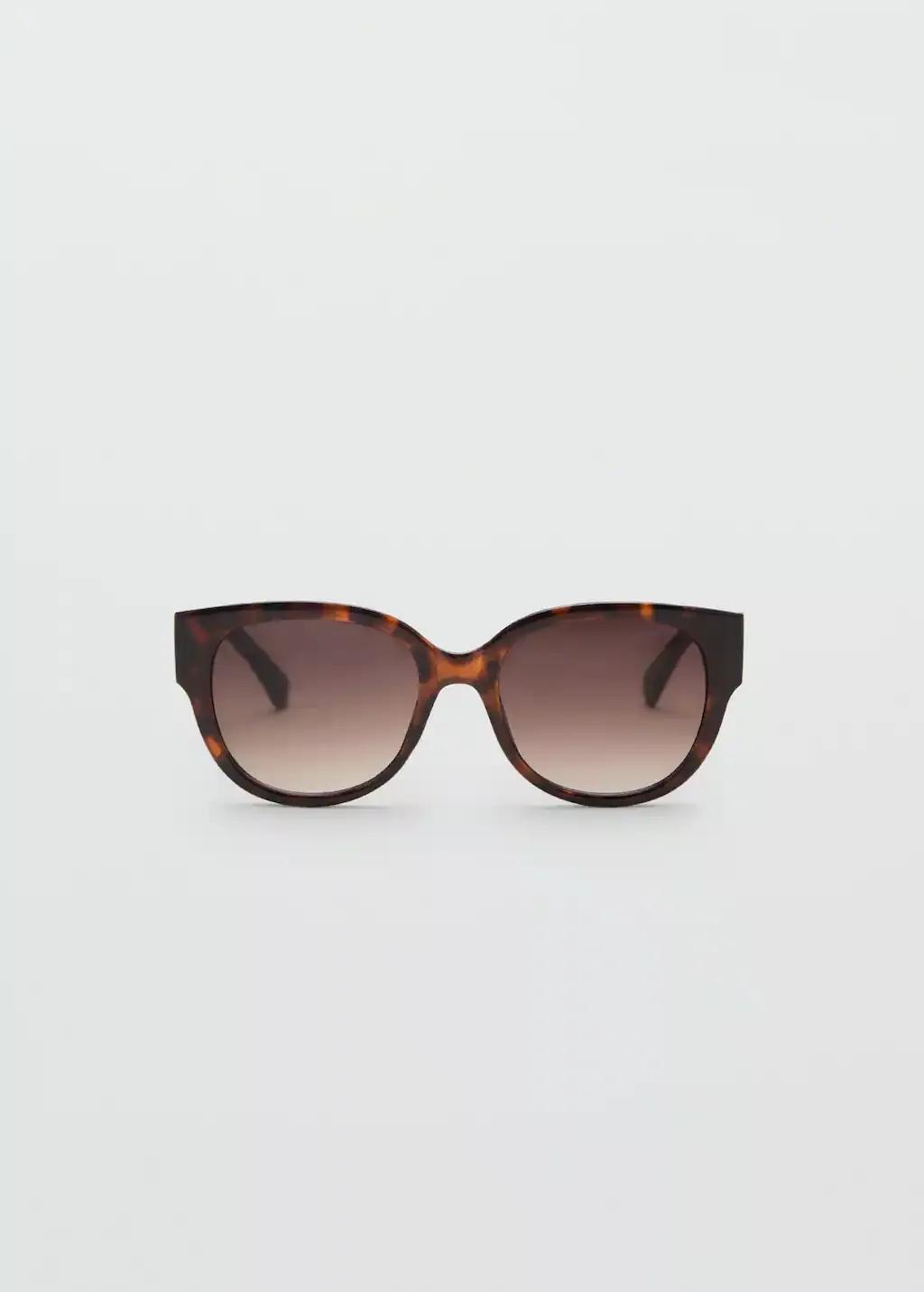 Brown Round-Framed Sunglasses, Dark Brown, large image number 3