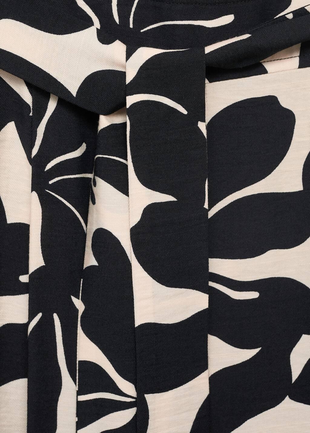 Black Belt Printed Jumpsuit, , large image number 4