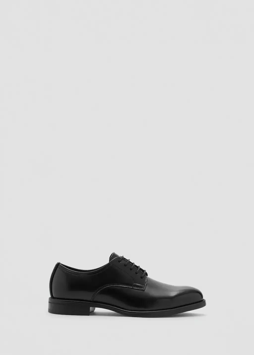 Black Blucher Suit Shoes, Black, large image number 7