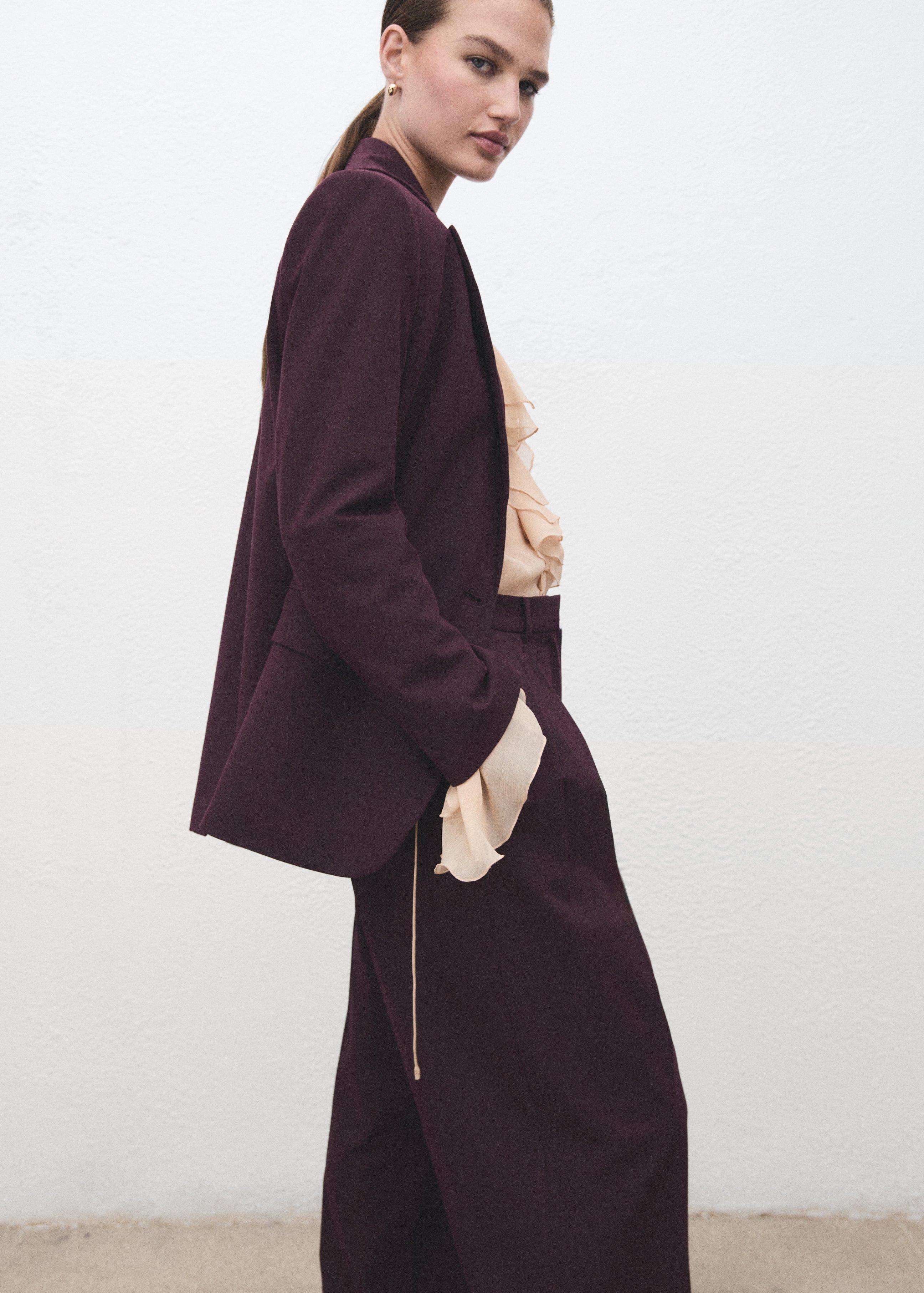 DARK RED Straight-fit suit blazer, 0201_76, large image number 4