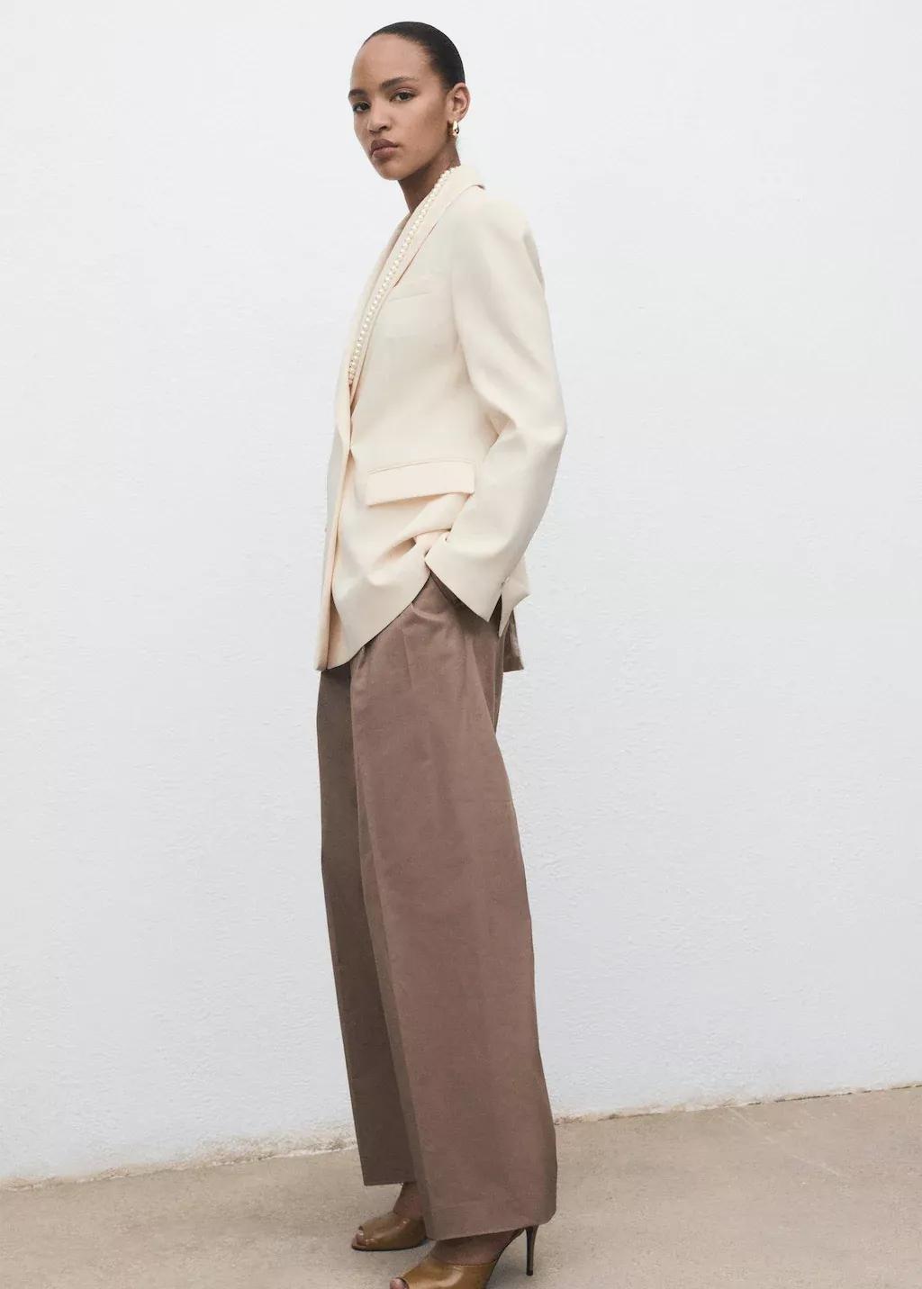 YELLOW Double-breasted suit jacket, Yellow, medium