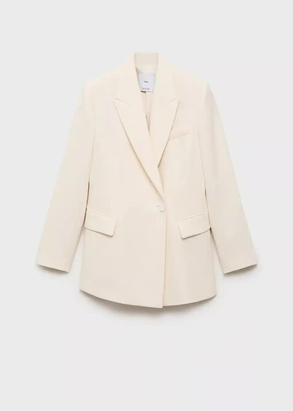 YELLOW Double-breasted suit jacket, , large image number 3