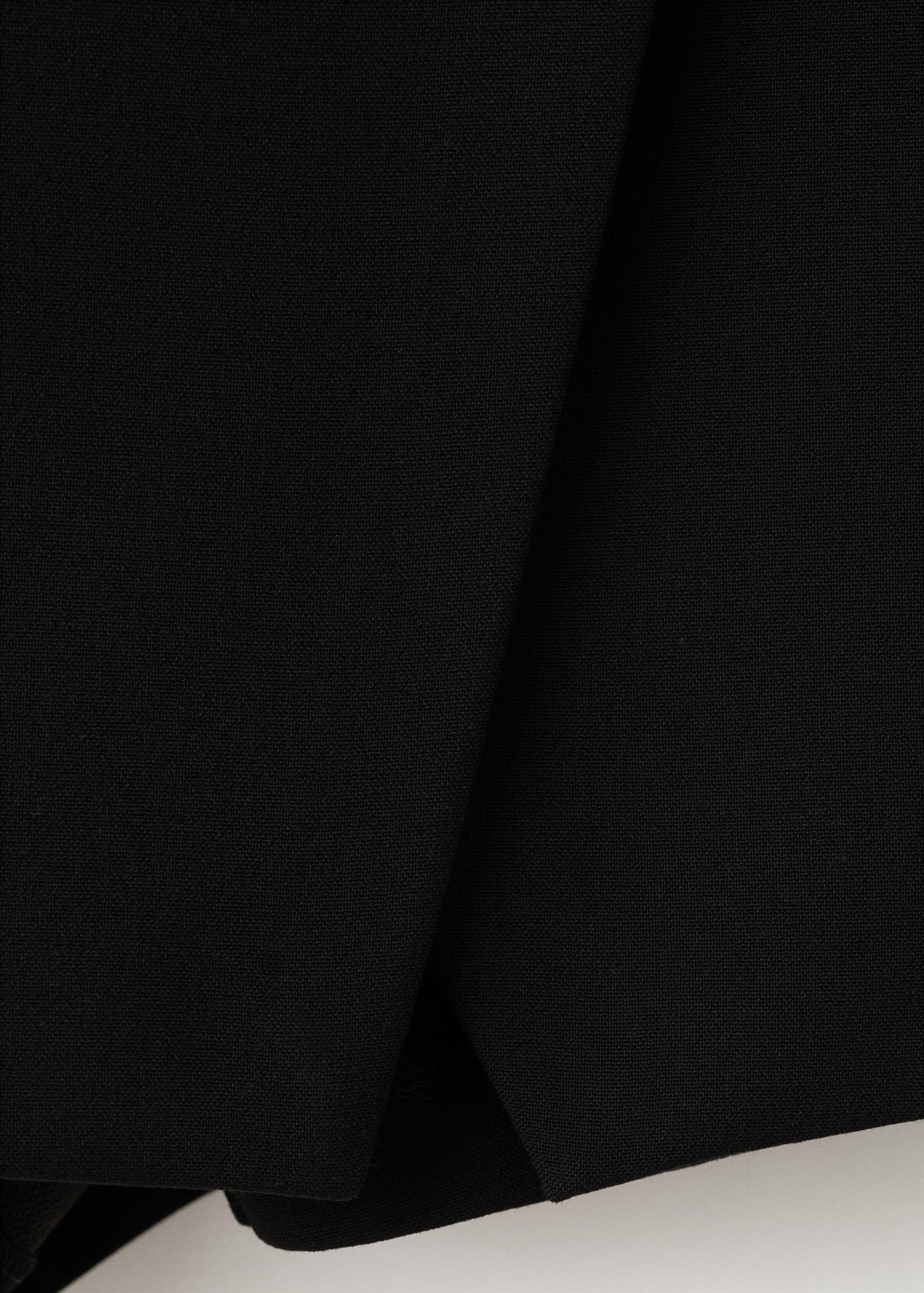 Black Wrapped Skort, Black, large image number 5