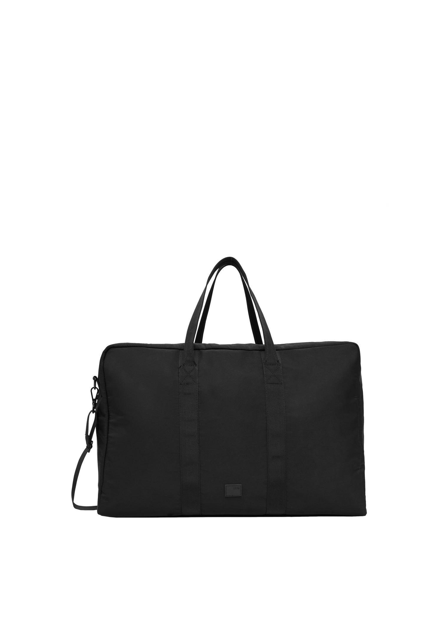 Black Nylon Travel Bag, , large image number 0