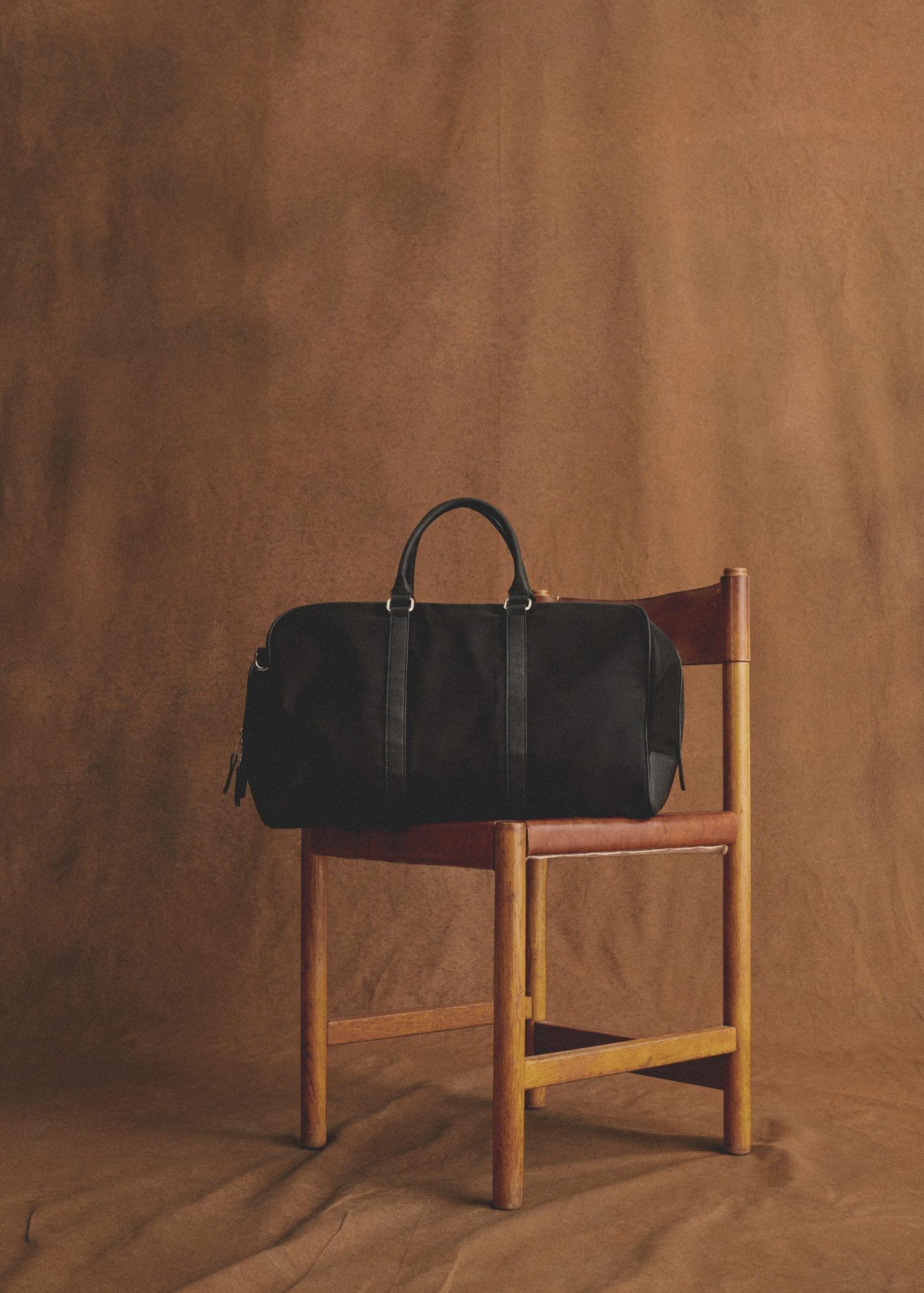 Black Nylon Bowling Bag, , large image number 6