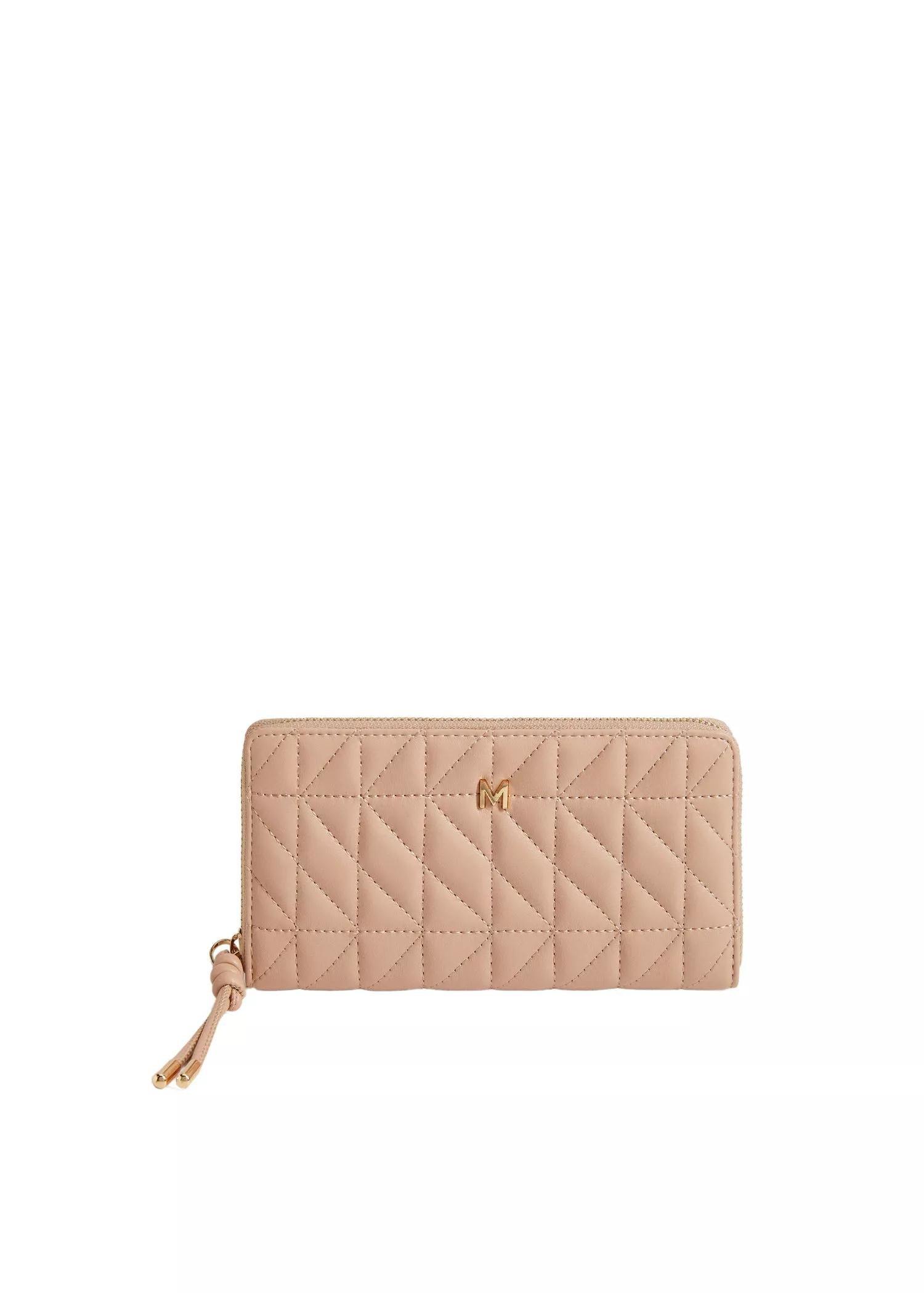 Pastel Pink Padded Logo Wallet, , large image number 0