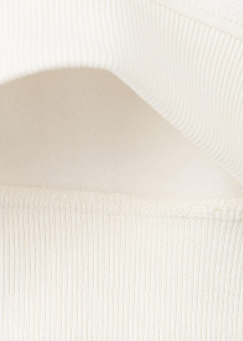 White Printed Cotton Sweatshirt, Kids Boys, Natural White, large image number 5