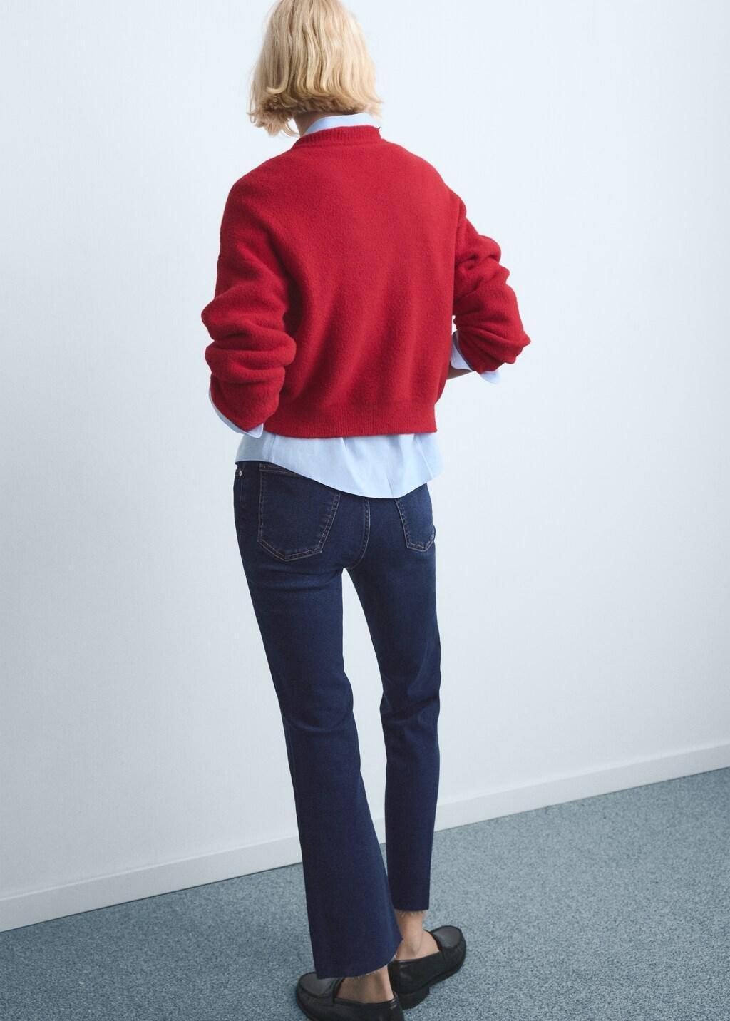 Blue Sienna Flared Cropped Jeans, 0201_TO, large image number 2