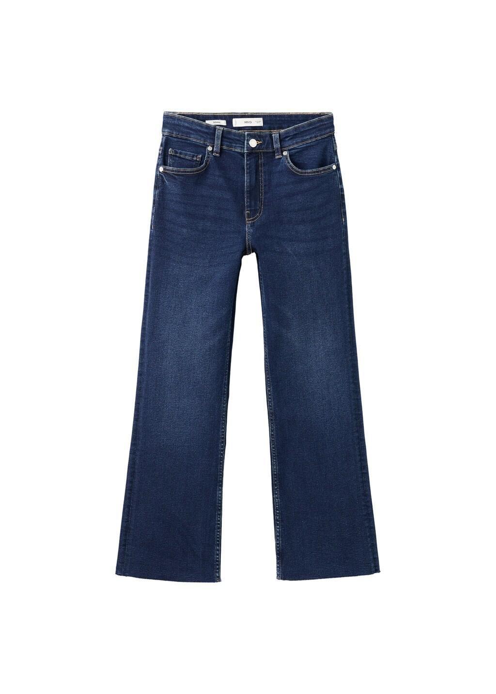 Blue Sienna Flared Cropped Jeans, 0201_TO, large image number 7