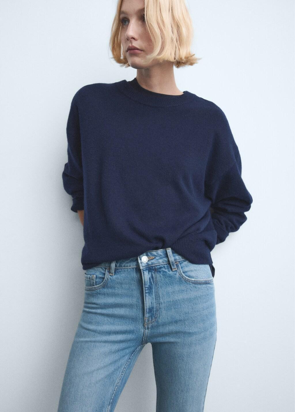 Blue Fiona Flared Mid-Rise Jeans, Open Blue, large image number 7