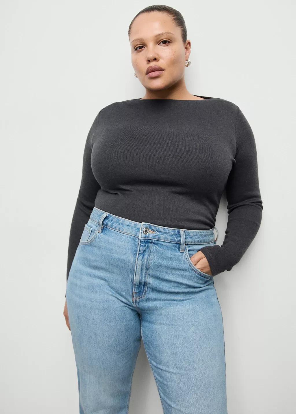 Blue Fiona Flared Mid-Rise Jeans, Open Blue, large image number 9