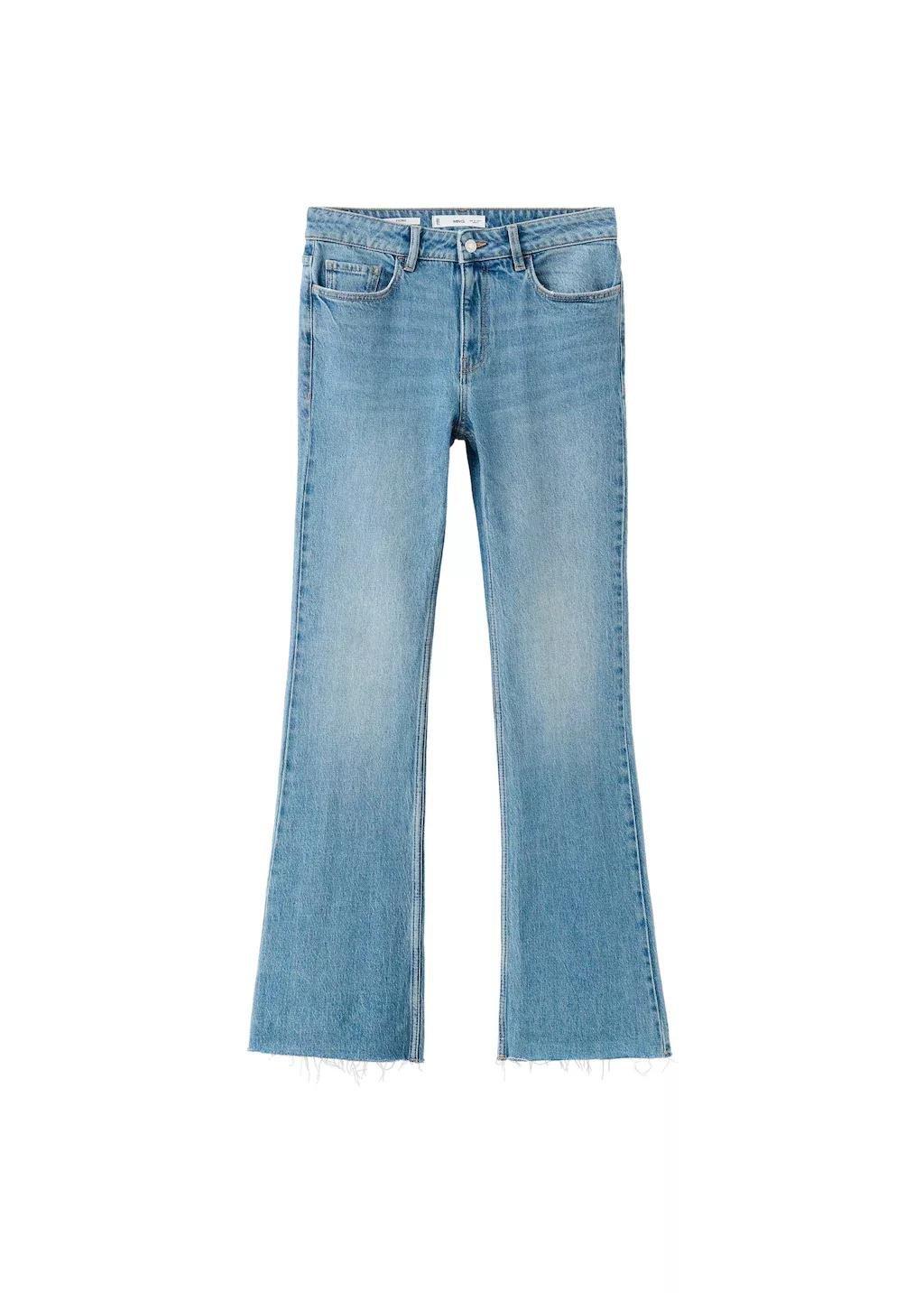 Blue Fiona Flared Mid-Rise Jeans, Open Blue, large image number 12
