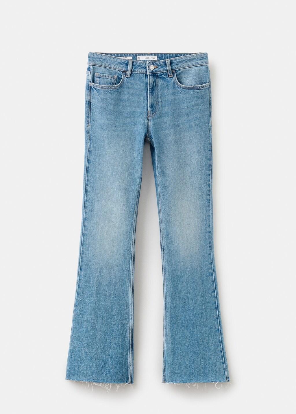Blue Fiona Flared Mid-Rise Jeans, Open Blue, large image number 13
