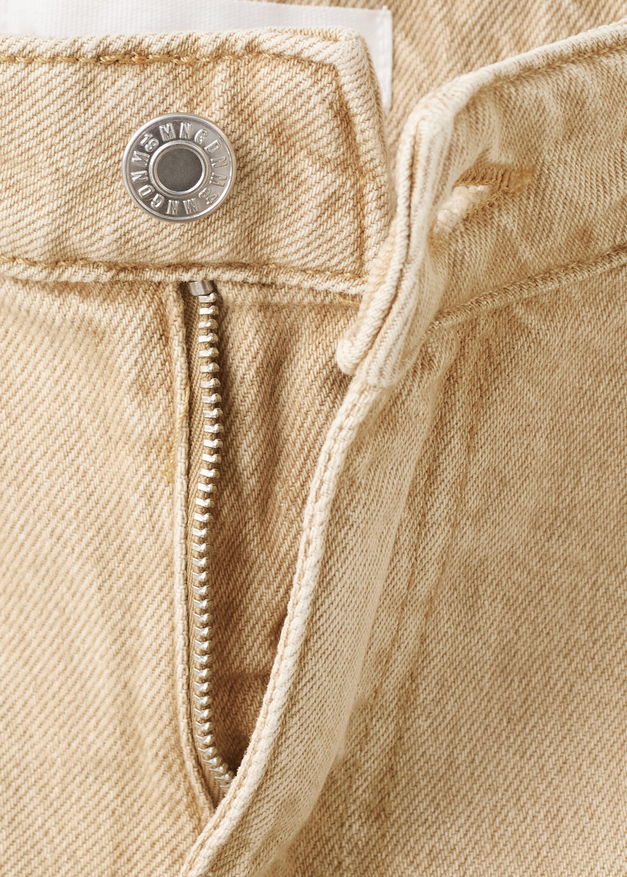 Brown Danila High-Waisted Wide Leg Jeans, Light Pastel Brown, large image number 6