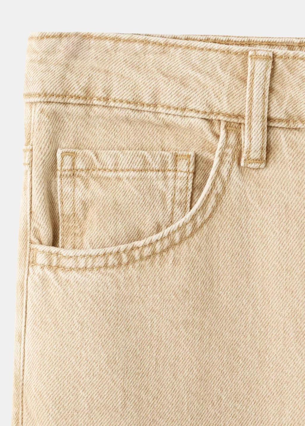 Brown Danila High-Waisted Wide Leg Jeans, Light Pastel Brown, large image number 7