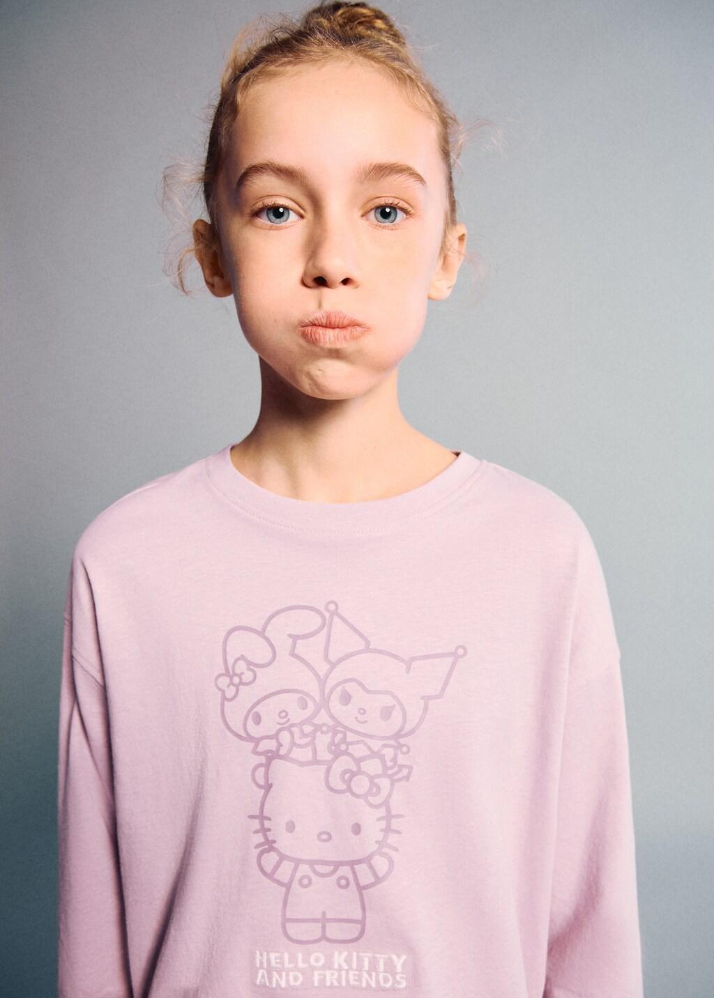 Pink Hello Kitty T-Shirt, Kids Girls, Pink, medium