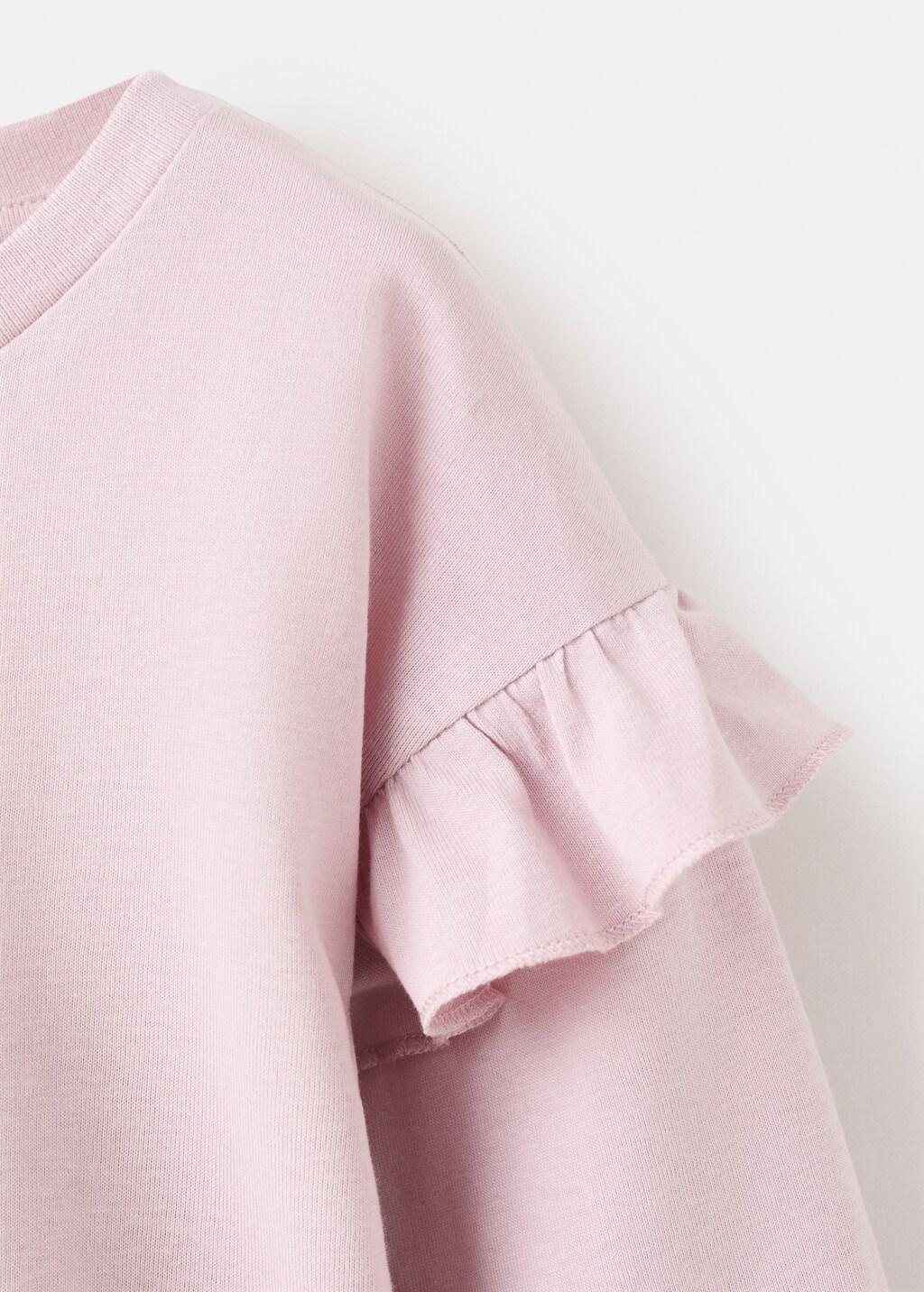 Pink Hello Kitty Ruffle T-Shirt, Kids Unisex, Pink, large image number 1