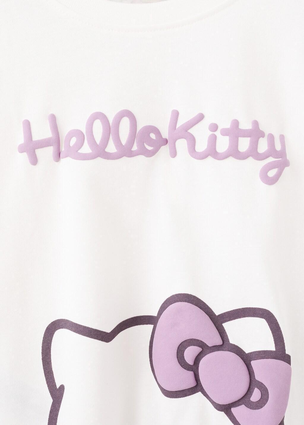 White Hello Kitty T-Shirt, Kids Unisex, Natural White, medium