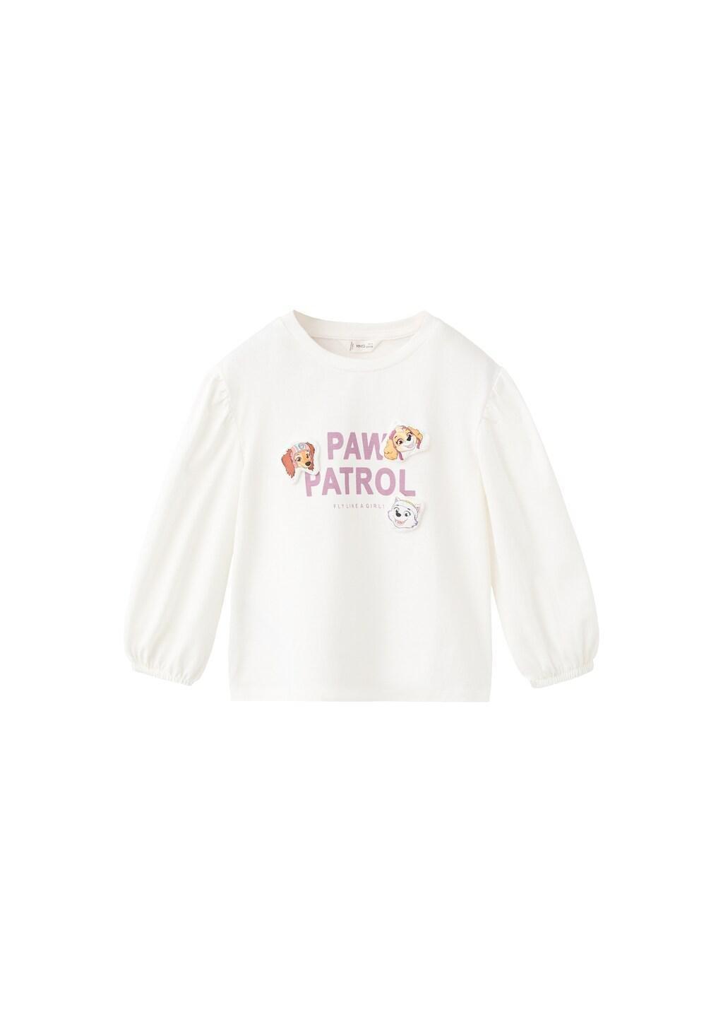 White Paw Patrol T-Shirt, Kids Unisex, Natural White, large image number 4