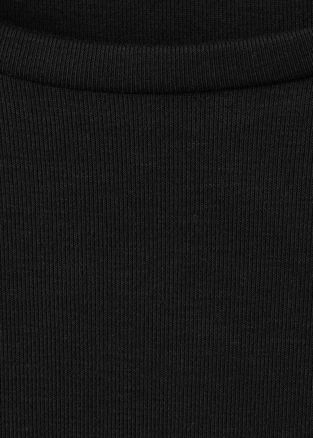 Black Round-Neck Long-Sleeve T-Shirt, 0201_99, large image number 1
