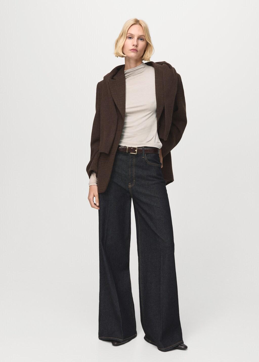 Beige Turtleneck T-Shirt, 0201_07, large image number 0