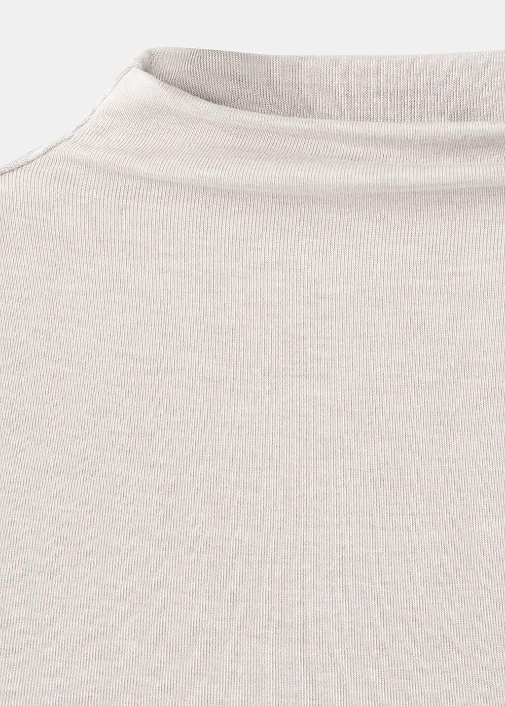 Beige Turtleneck T-Shirt, 0201_07, large image number 1
