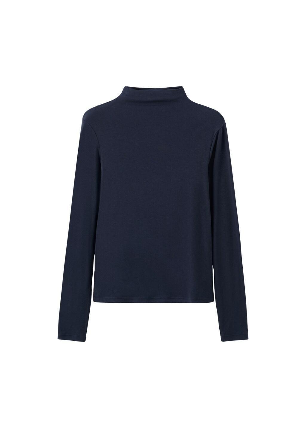 Navy Turtleneck T-Shirt, 0201_56, large image number 7