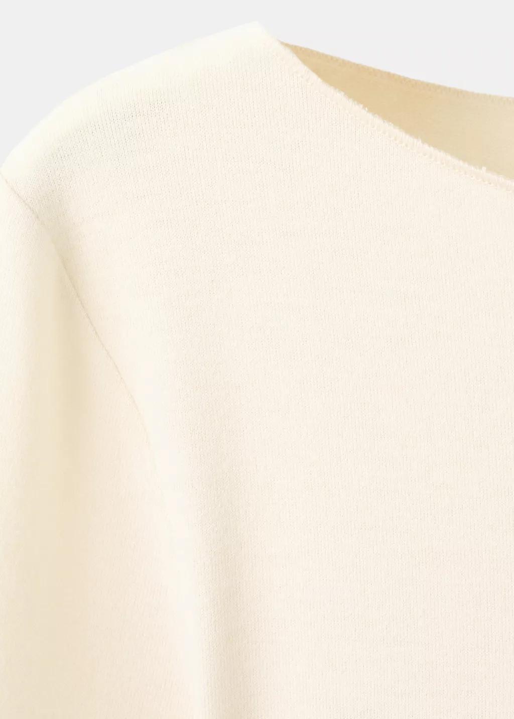 Yellow Boat Neck T-Shirt, 0201_10, large image number 1