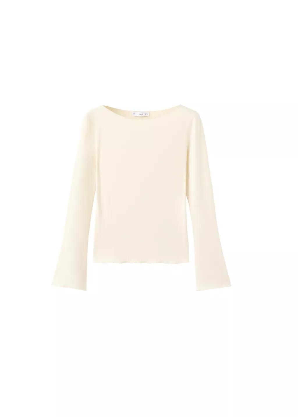 Yellow Boat Neck T-Shirt, 0201_10, large image number 6