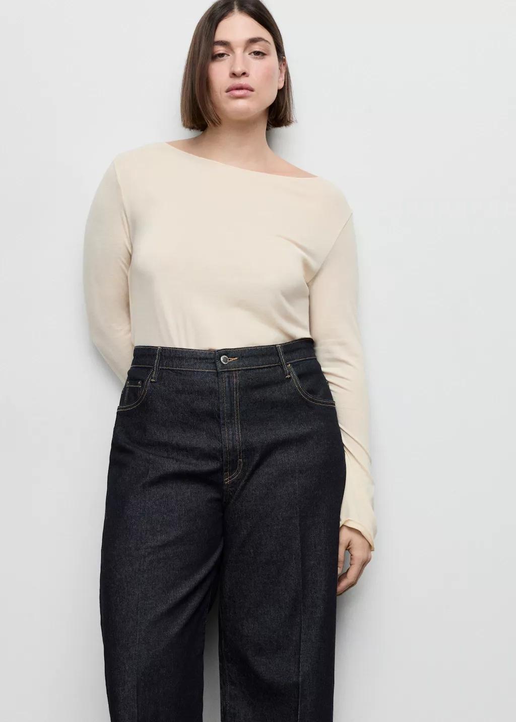 Yellow Boat Neck T-Shirt, 0201_10, large image number 6