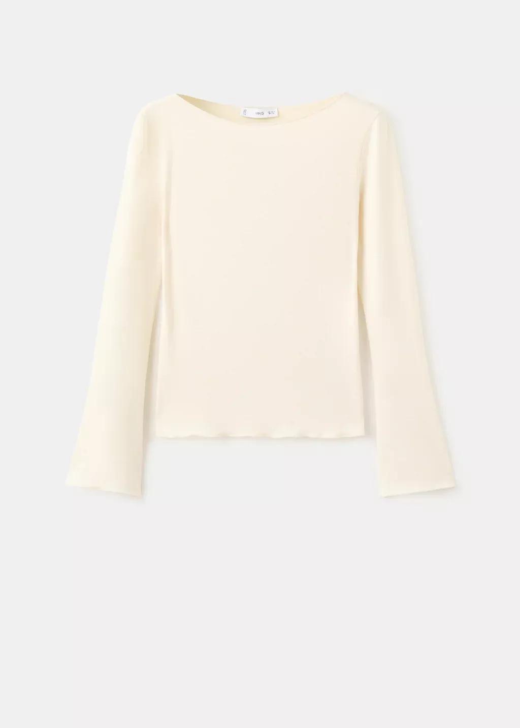 Yellow Boat Neck T-Shirt, 0201_10, large image number 7