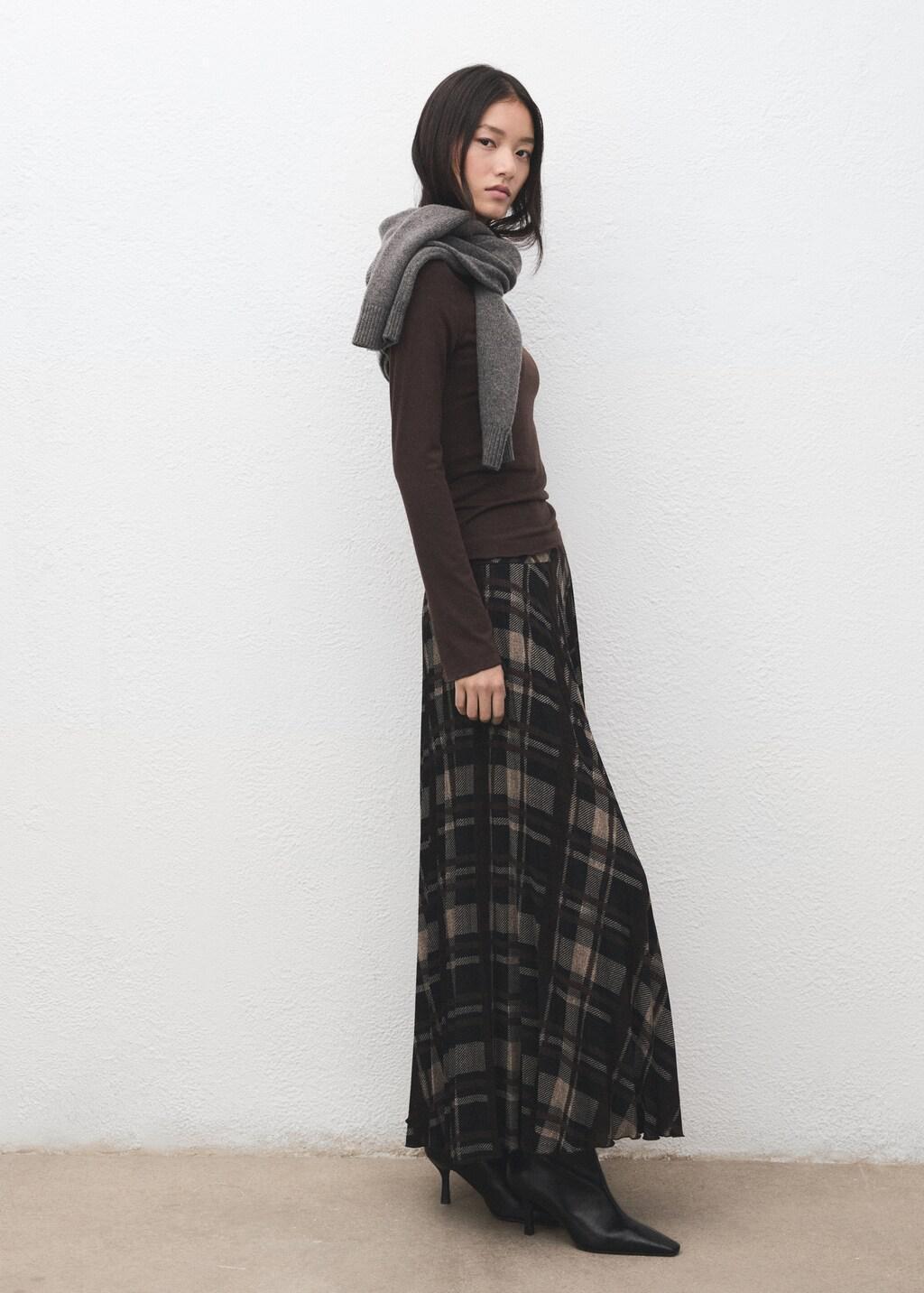 Brown Boat Neck T-Shirt, Brown, large image number 0