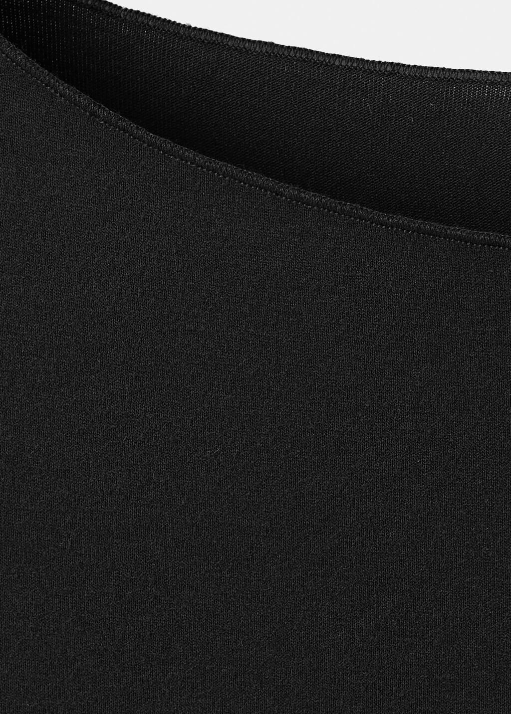 Black Boat Neck T-Shirt, 0201_99, large image number 1
