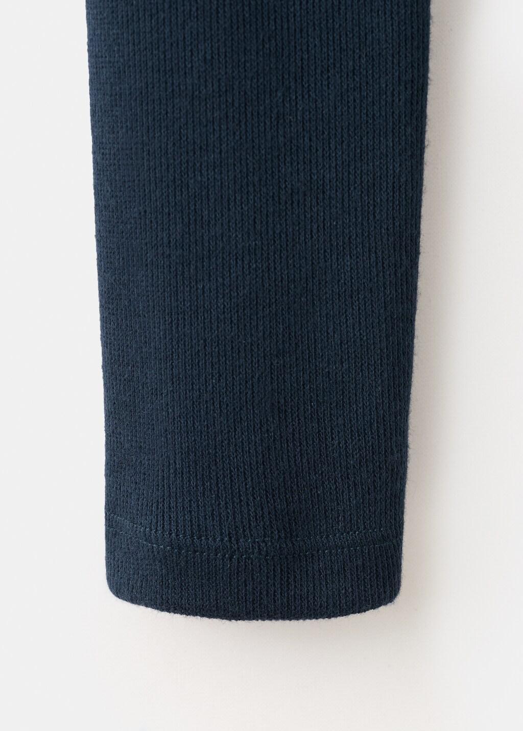 Navy Ribbed Long-Sleeved T-Shirt, Dark Blue, large image number 5