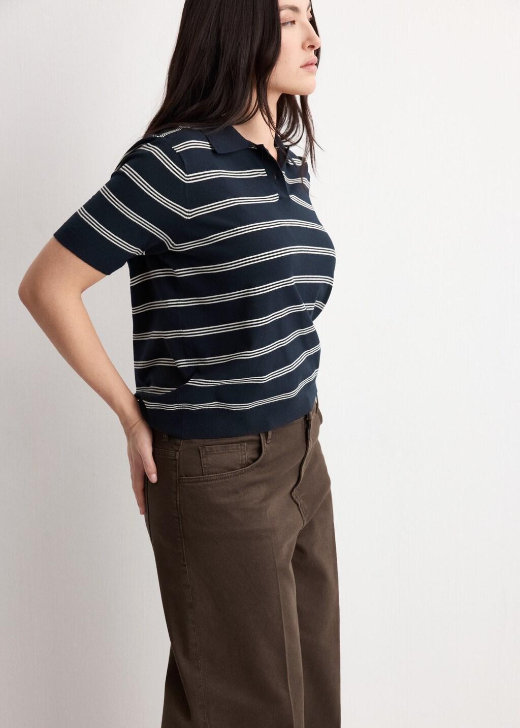 Brown High-Waisted Wide Leg Jeans, Dark Brown, large image number 6