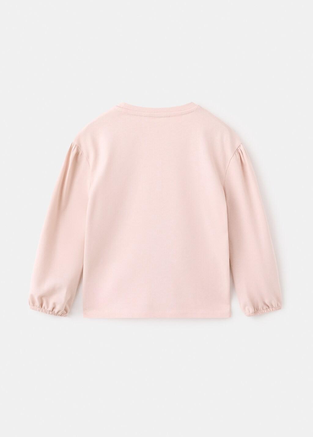 Pink Cotton Tee With Embroidered Text, Baby Girl, 0201_85, medium