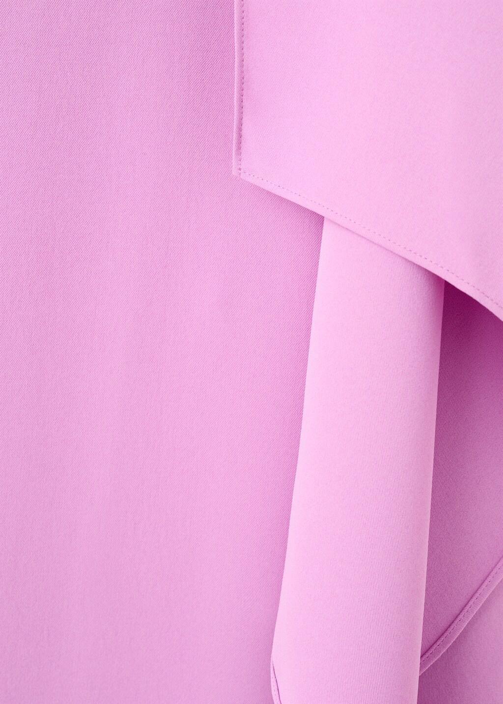 Purple Lt Pastel Long Asymmetrical Cape Dress, Light-Pastel Purple, large image number 5