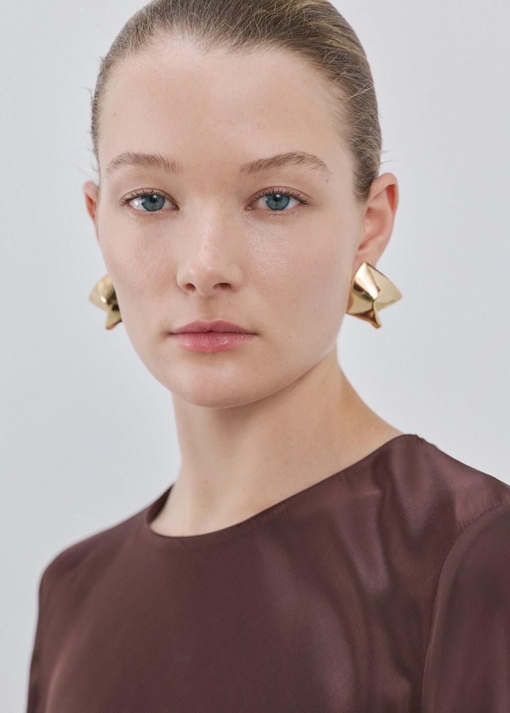 Brown Long Flared Dress, 0201_30, large image number 4