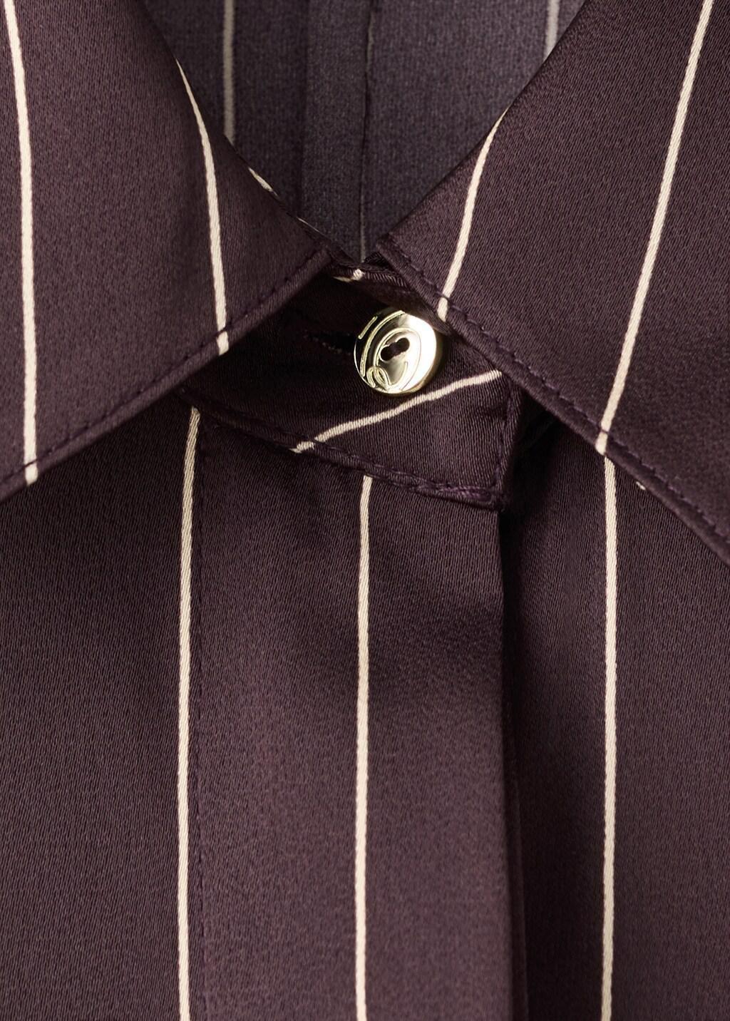 Brown Printed Shirt Dress, Dark Brown, medium