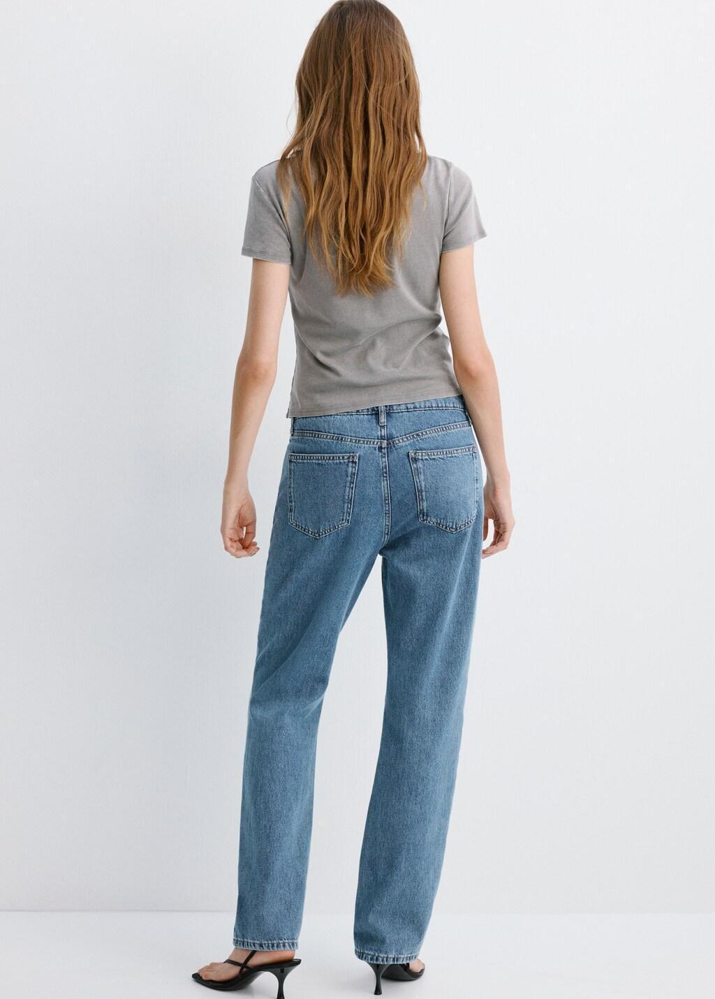 Blue Matilda Medium-Rise Straight-Fit Jeans, 0201_TM, large image number 2