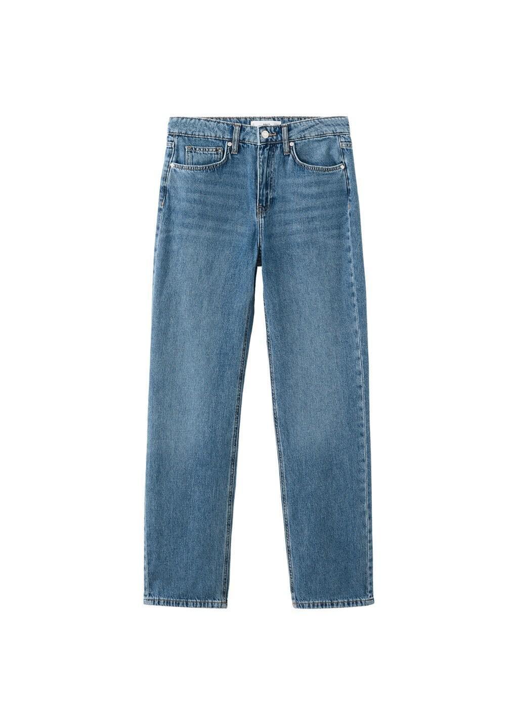 Blue Matilda Medium-Rise Straight-Fit Jeans, 0201_TM, large image number 7