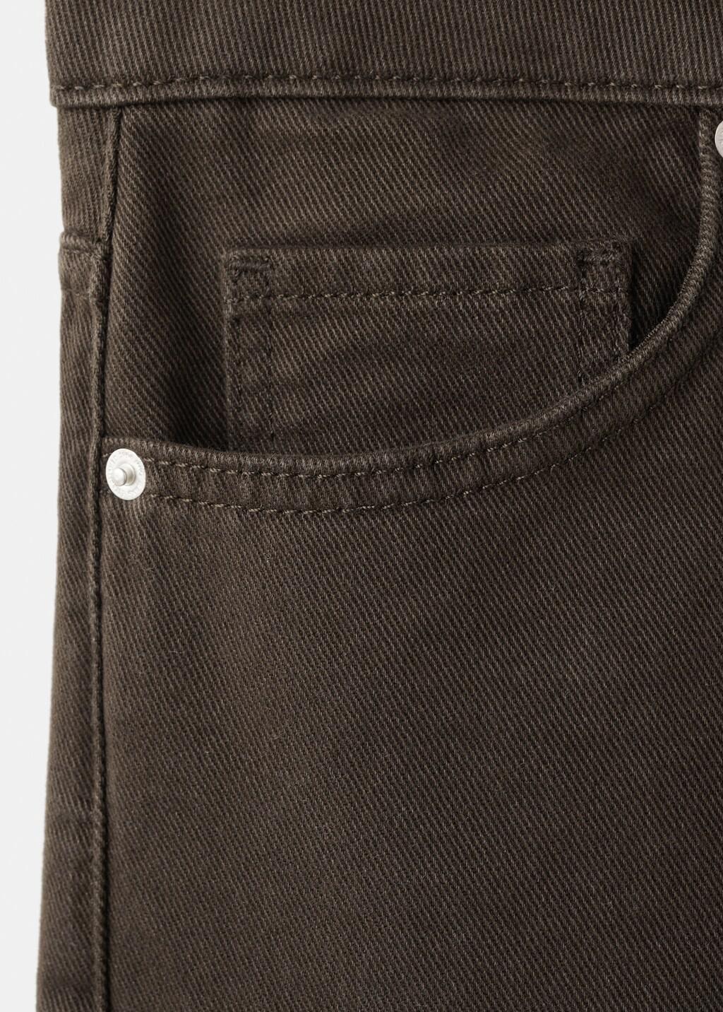 Brown Mid-Rise Straight Jeans, 0201_32, large image number 5