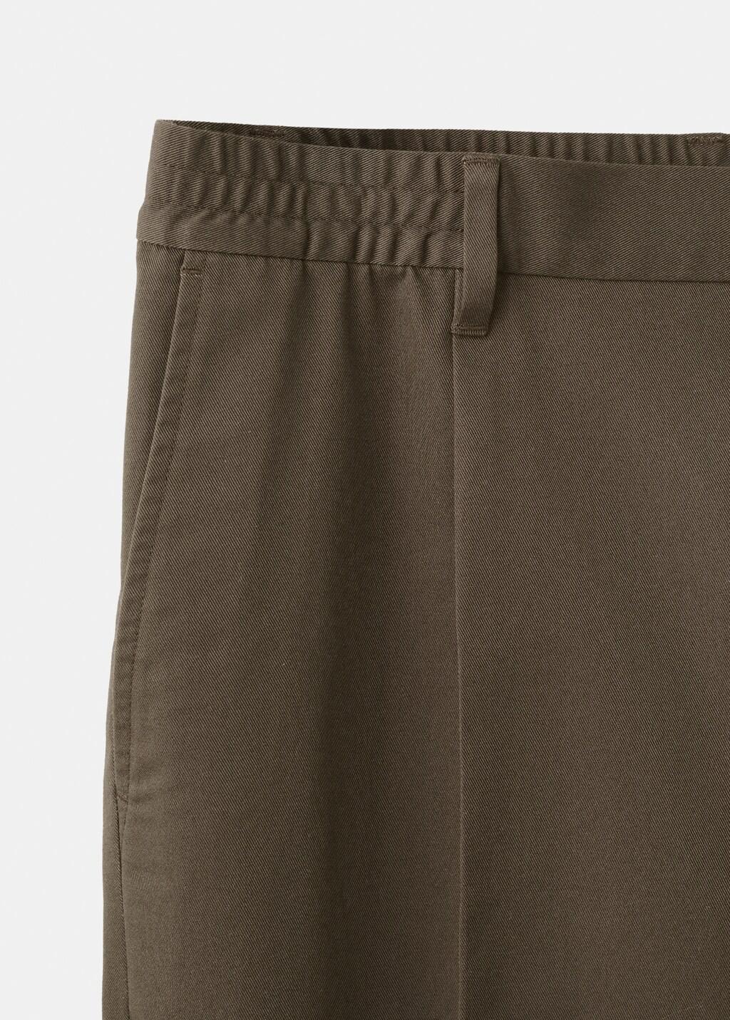 Brown Regular-Fit Pleated Trousers, 0201_30, large image number 5