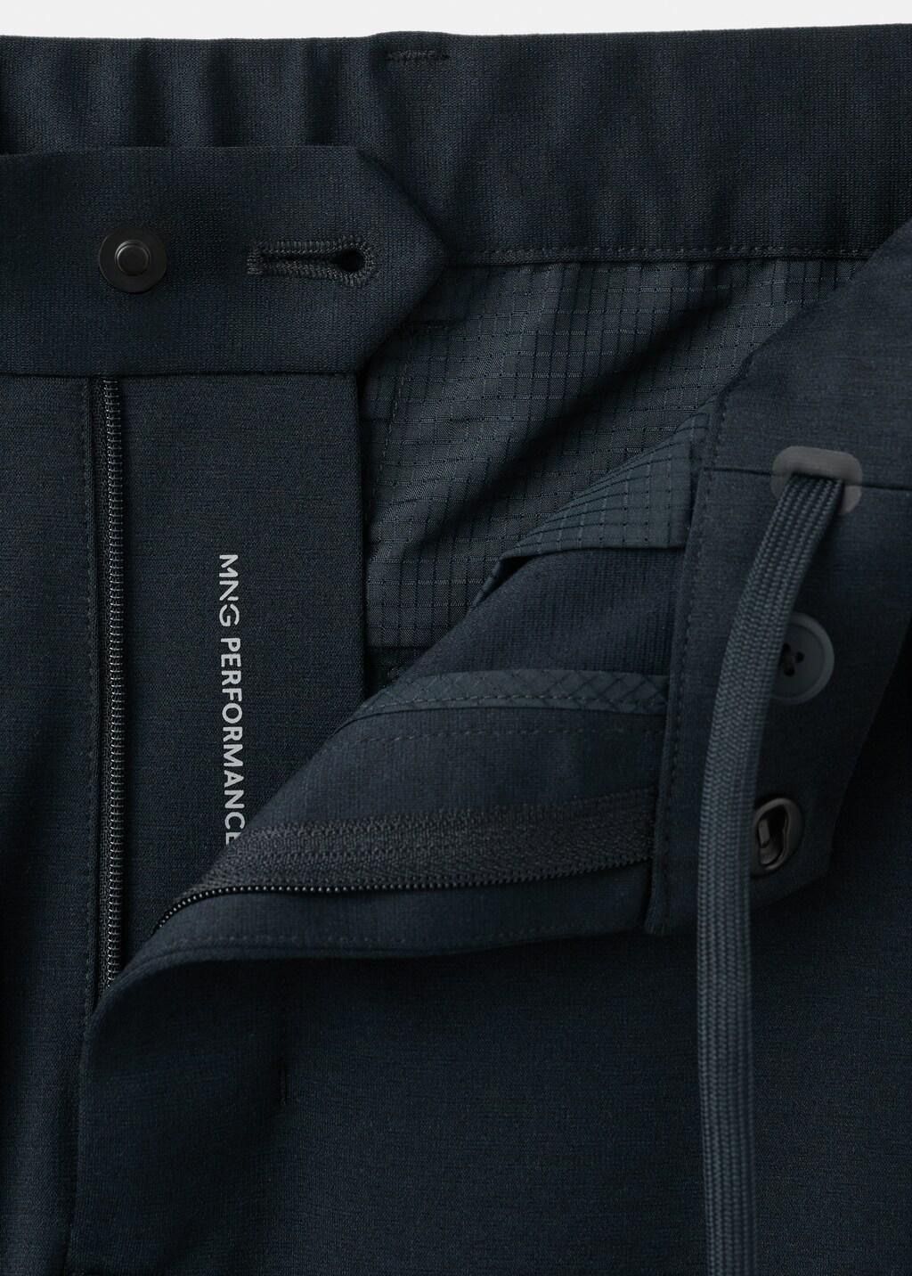 Navy Comfort Stretch Chino Trousers, Navy, large image number 5