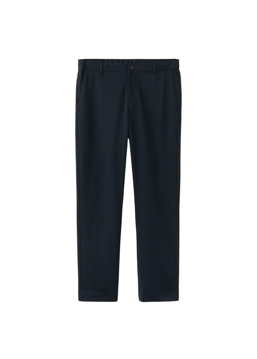 Navy Comfort Stretch Chino Trousers, Navy, large image number 7