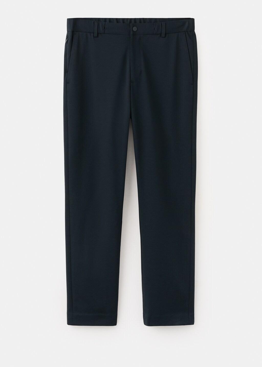 Navy Comfort Stretch Chino Trousers, Navy, large image number 8